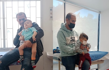 Edwin Puentes y su esposa