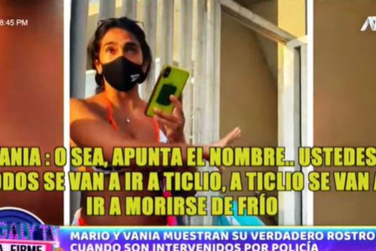 Los exchicos reality encararon a los efectivos policiales y se rehusaron a cumplir el procedimiento. (Foto: Captura Magaly TV La Firme)