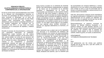 In Tecámac bedrohte Journalisten und