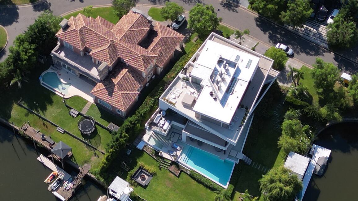 La propiedad que fue allanada en el barrio privado El Yacht