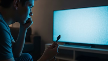 Imagen del televisor se puede