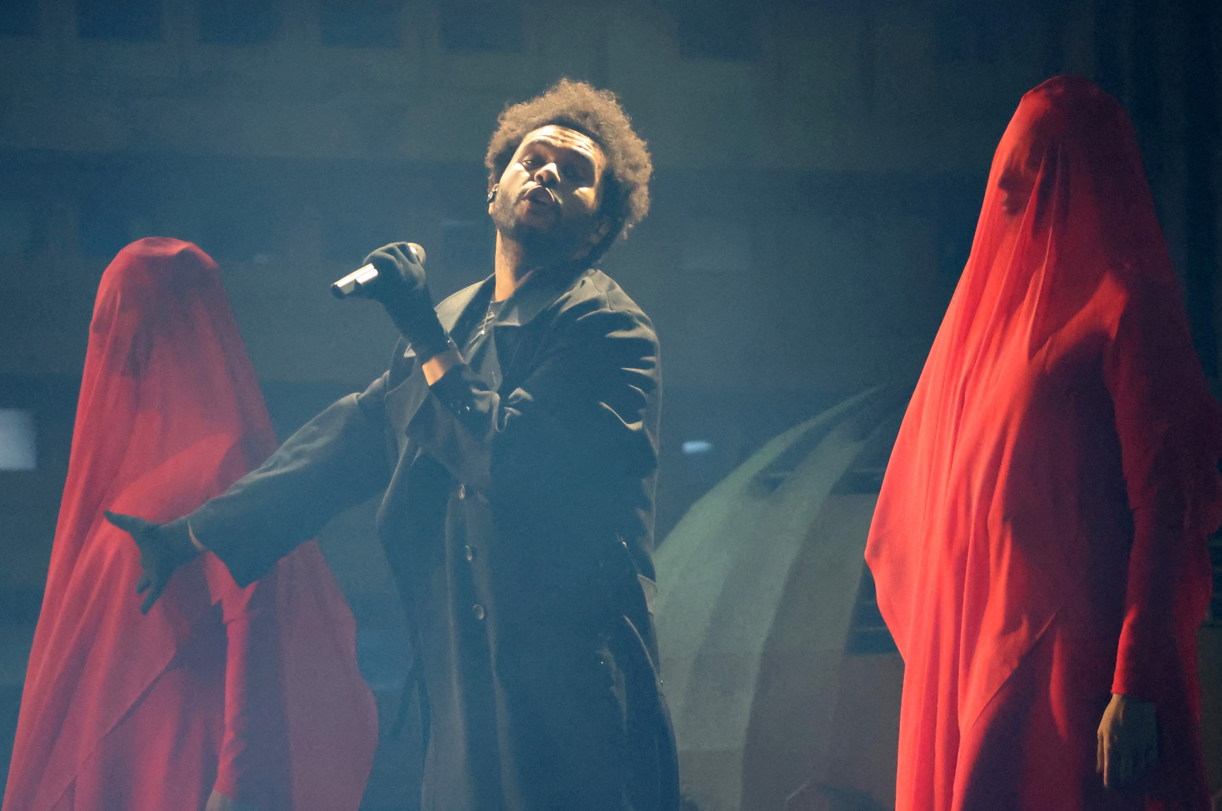FILE PHOTO: The Weeknd performs during his After Hours til Dawn tour at SoFi Stadium in Inglewood, California, U.S., September 2, 2022. REUTERS/Mario Anzuoni/File Photo