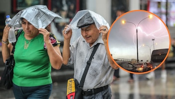 Lluvias y descargas eléctricas en
