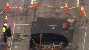 En diciembre pasado, un socavón