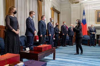 La presidenta de Taiwán, Tsai