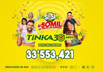 Resultados La Tinka 6 de