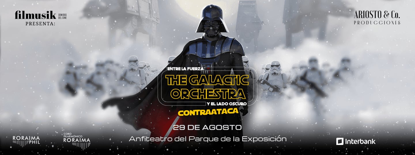 The Galactic Orchestra Contraataca. Filmusik reúne a 120 artistas en el Anfiteatro del Parque de la Exposición el 29 de agosto para interpretar los arreglos originales de John Williams de la saga Star Wars.