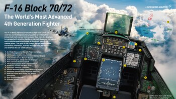 Interior digital y alto poder de fuego: las características del F-16 Block 70. (Foto: Lockheed Martin)
