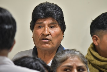 El expresidente Evo Morales durante una conferencia de prensa en Cochabamba, Bolivia, el 8 de octubre de 2024. REUTERS/Patricia Pinto