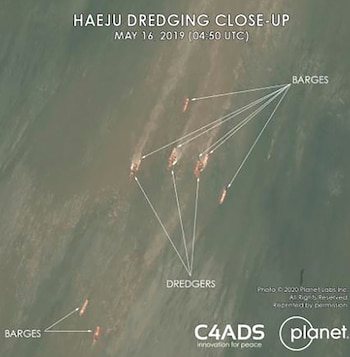 Las imágenes satelitales que muestran