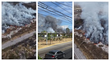 Gran incendio en el bordo
