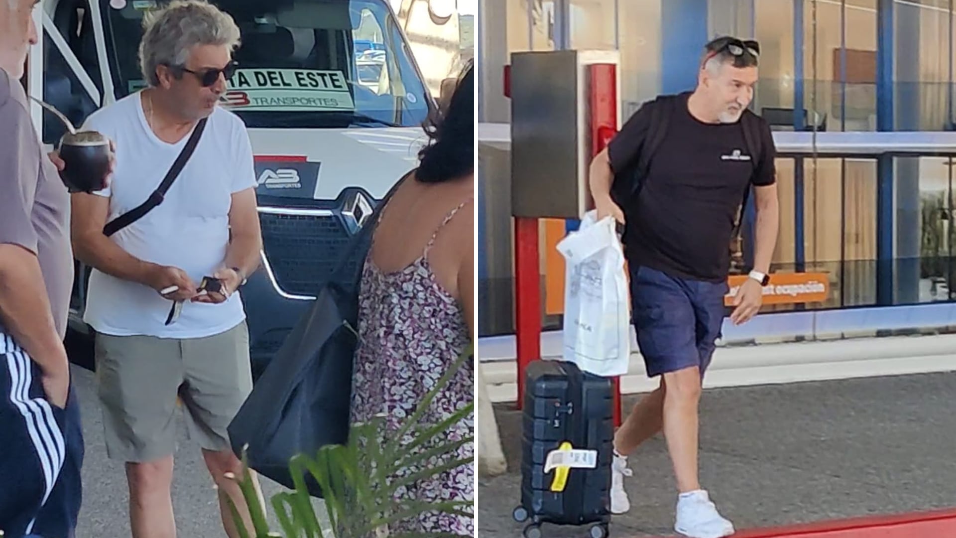 Ricardo Darín y Julio Bocca: un reencuentro inesperado en Punta del Este (Fotos: RSFotos)