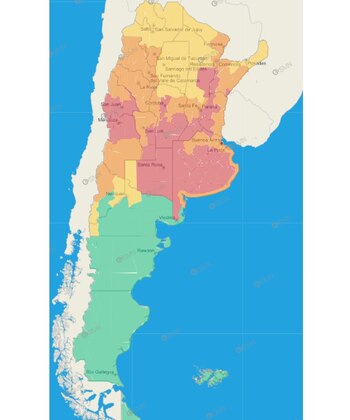 El mapa de alertas del