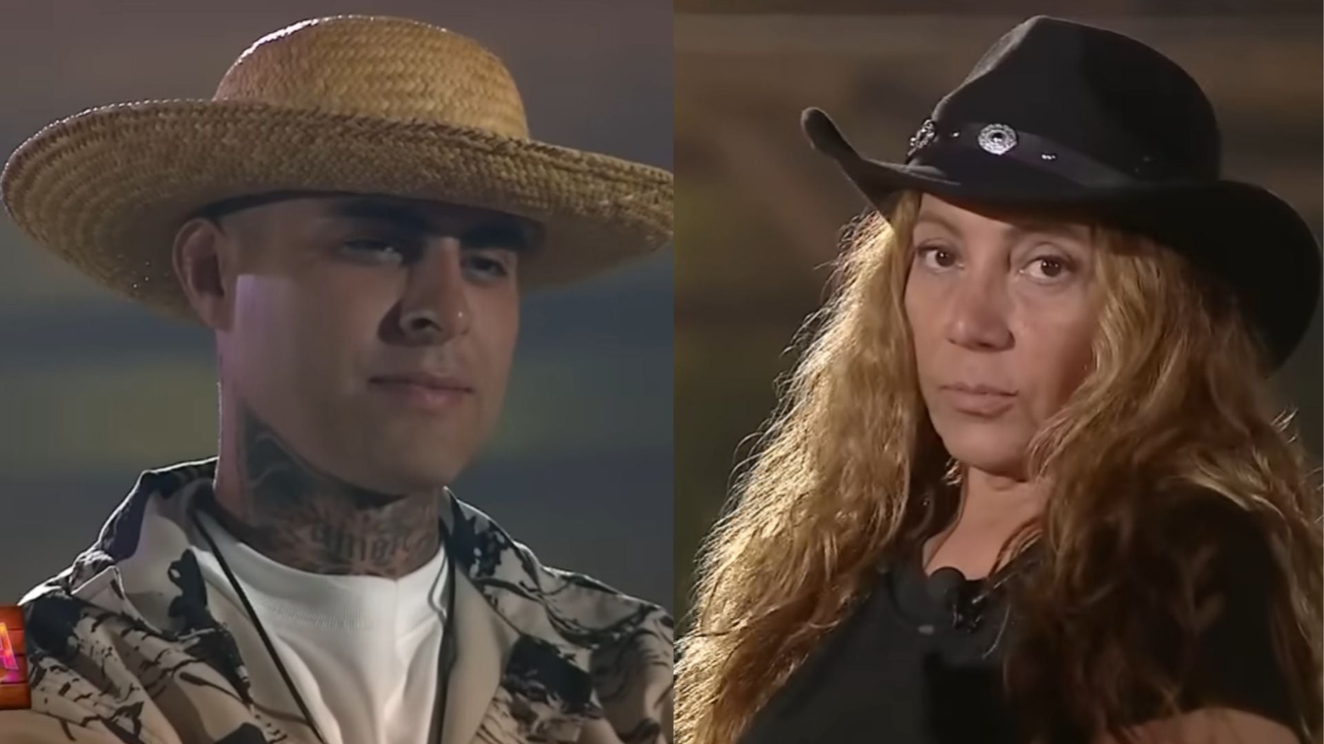 Paul Michael y Pati Lorena aparecen en pantalla dividida tras ser anunciados como los nuevos nominados de La Granja VIP. (La Granja VIP)