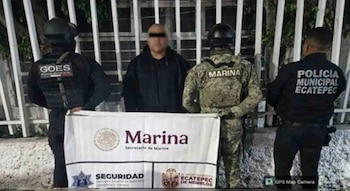 Alejandro “N”, alias “El Sexy”, fue detenido en Ecatepec por su presunta relación con una célula vinculada a La Unión Tepito. (Especial)
