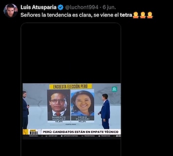Conteo rápido y redes sociales: el significado detrás de las tendencias "Nieto", "ONPE" y "Tetra". Captura: X.