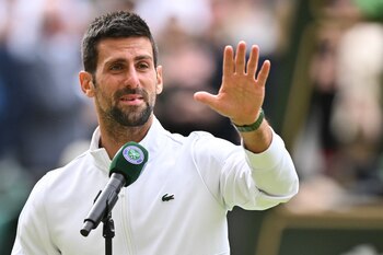 La emoción de Novak Djokovic