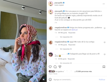 María Pía Copello sorprendió a