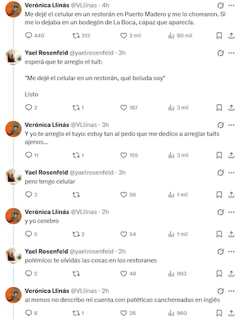 La respuesta frontal e irónica de Verónica Llinás ante críticas y bromas en redes sociales marcó un intenso cruce con una internauta