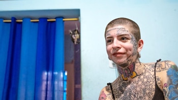 Algunos integrantes de su familia