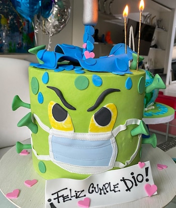 La torta temática del coronavirus