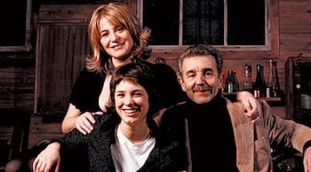 Norberto Díaz junto a Vanesa