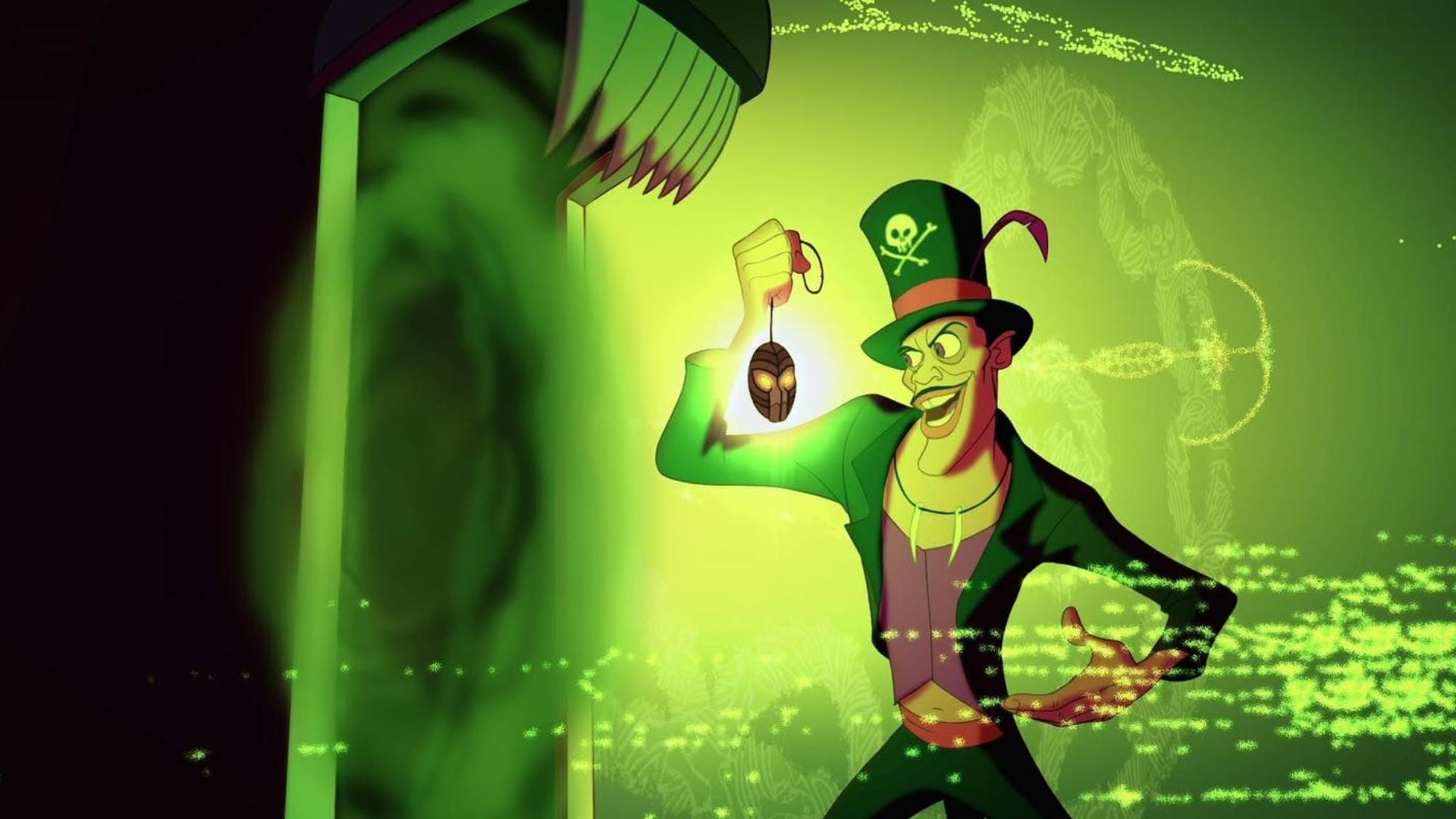 Los villanos de Disney suelen estar rodeados de un característico tono verde en escenas clave (foto: IMDb/Captura)