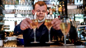 La primeras copas de vino