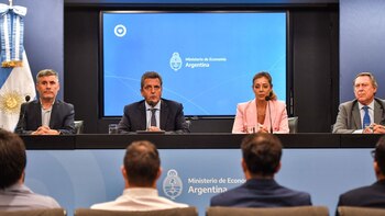 Sergio Massa, en el anuncio