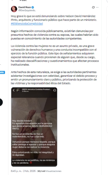 El activista David Rozo expuso