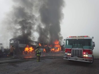 Se registró un fuerte choque