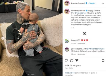 Kourtney Kardashian escribió un dulce