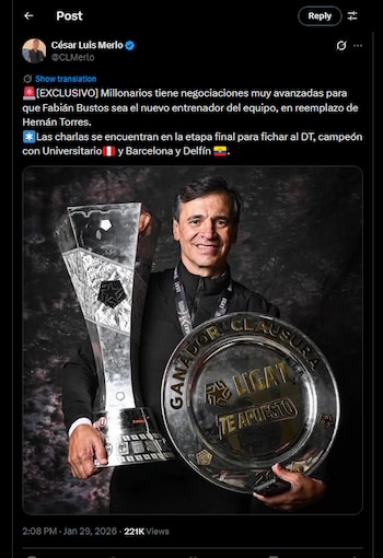 Merlo explicó que Fabián Bustos