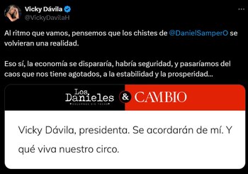 Vicky Dávila le respondió al