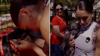 La emoción de María Becerra