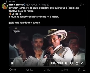 Isabel Zuleta sigue insistiendo con