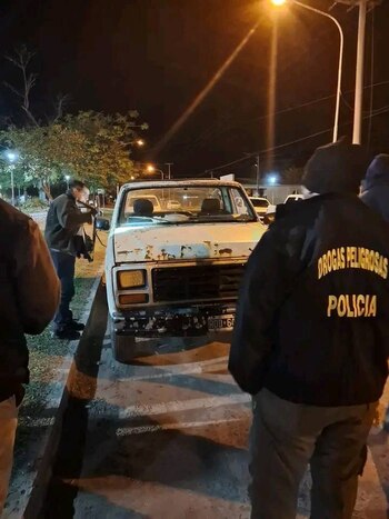 La camioneta en la que