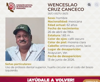 Familiares y compañeros del dirigente transportista han realizado búsquedas por cuenta propia mientras exigen mayor intervención de las autoridades. (Facebook Comisión Estatal de Búsqueda Veracruz)