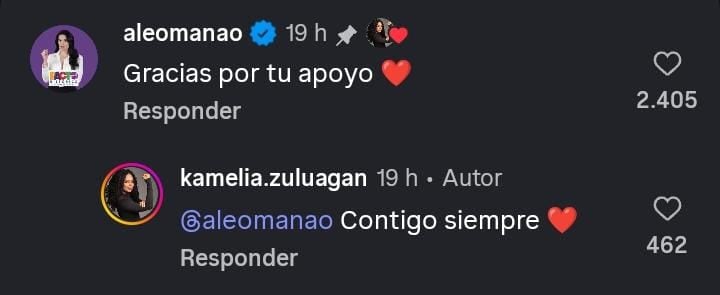 La senadora agradeció a la influencer por su cuestionamiento a Marbelle - crédito Captura de Pantalla Instagram