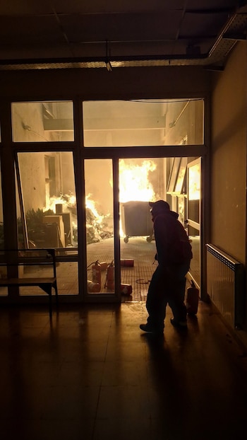 Incendio en Facultad de Sociales
