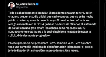 Respuesta de Alejandro Gaviria al
