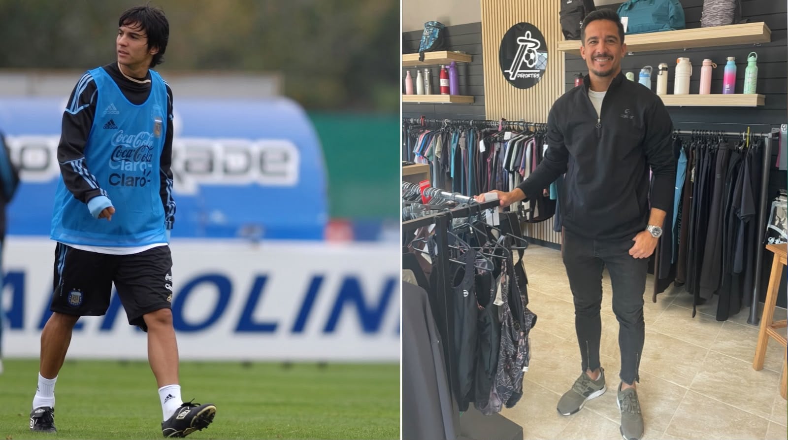 Fue figura del fútbol argentino, convirtió dos goles en la Selección de Maradona y hoy se dedica a la venta de ropa deportiva