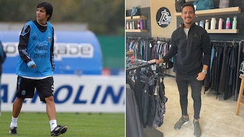 Fue figura del fútbol argentino, convirtió dos goles en la Selección de Maradona y hoy se dedica a la venta de ropa deportiva