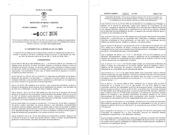 La nueva norma modifica el Decreto 1073 de 2015 que obligaba a los grandes consumidores a comprar a un solo distribuidor mayorista - crédito Dapre