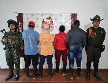 Ejército Nacional capturó a seis