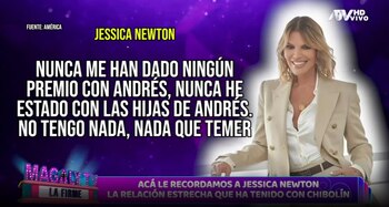 Magaly Medina desmiente a Jessica Newton y muestras todos sus vínculos con Andrés Hurtado. (Captura: Magaly TV La Firme)