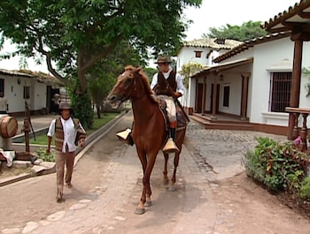 Cristhian Meier tenía dificultades para montar a caballo.