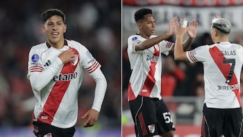 Las historias de Lautaro Pereyra y Jonathan Spiff, los juveniles que alegraron a River en el empate ante Bragantino