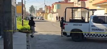 Un fuerte operativo encabezado por la Guardia Nacional y fuerzas federales se llevó a cabo en Huamantla y derivó en la captura de "El Jarocho", objetivo prioritario Foto: Especial