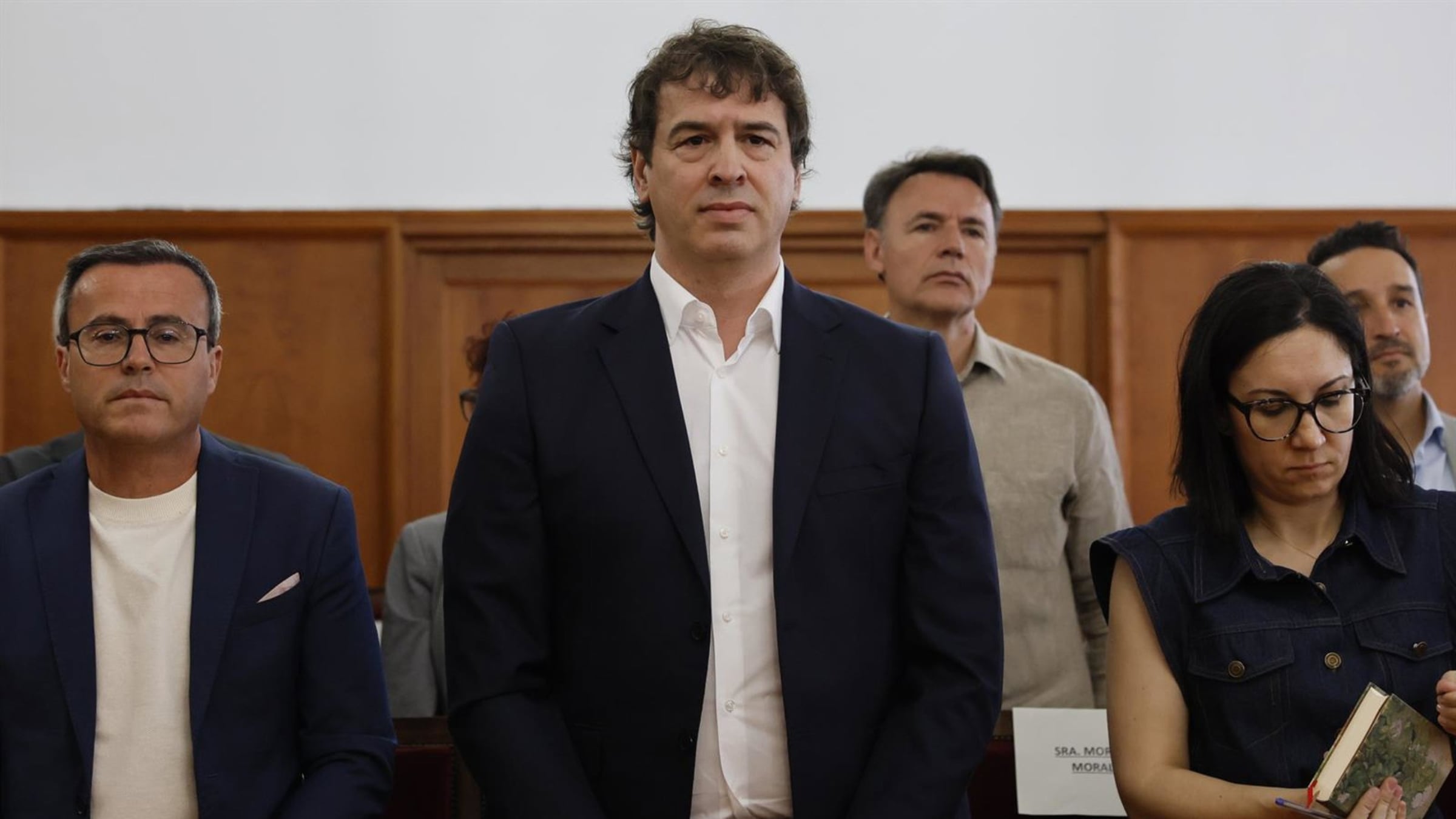 David Sánchez, hermano de Pedro Sánchez, en el juicio en el que se le investiga por tráfico de influencias y prevaricación. (Europa Press)